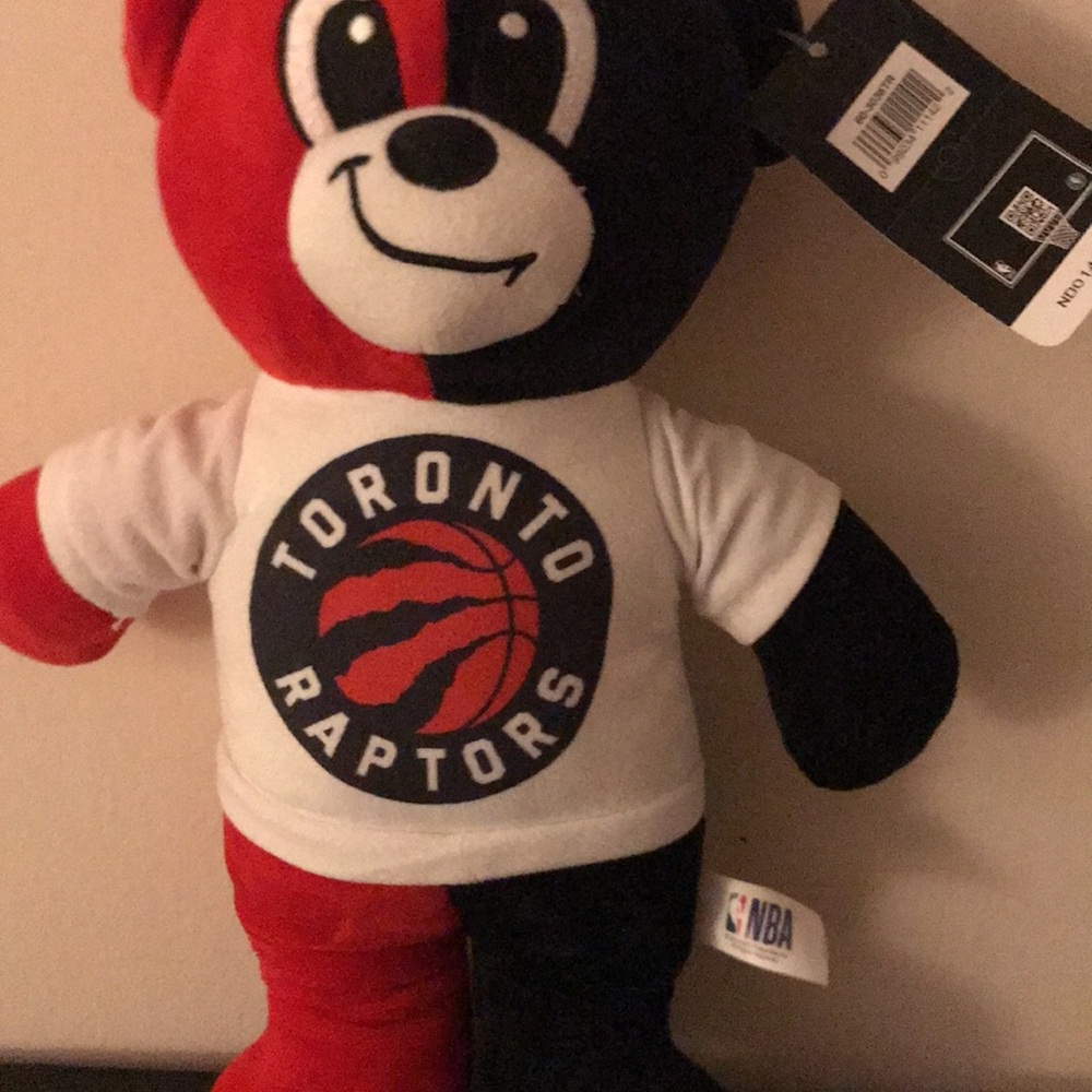 Kids Plush Bear - Red & Black Team Mascot
